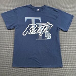 Tampa Bay Rays MLB Genuine Merchandise Navy T Shirt Large